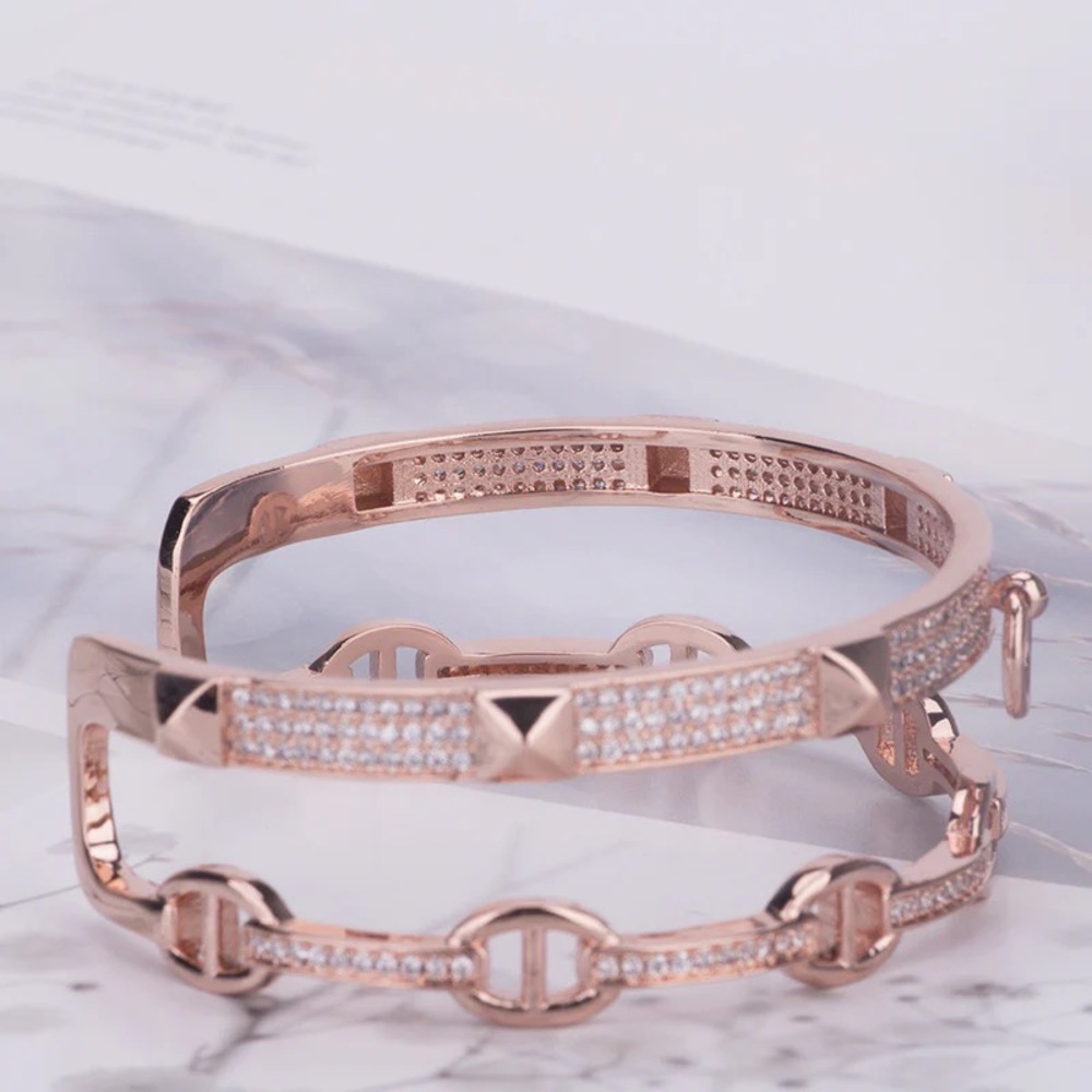 Double the Bling Bangle - Assorted Colors - Picture 7 of 9
